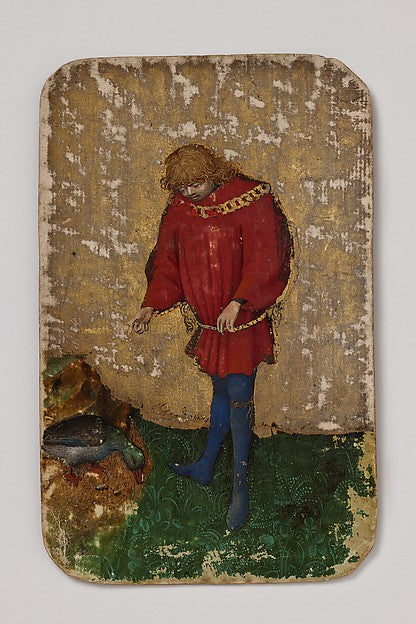 :Under Knave of Ducks from The Stuttgart Playing Cards c1430-16x12"(A3) Poster