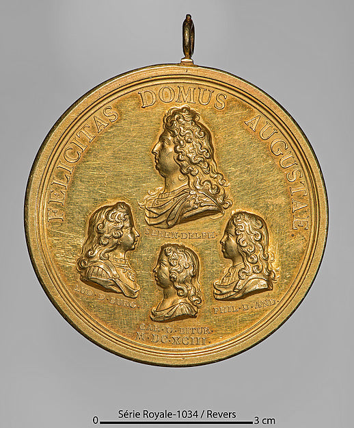 Possibly Jacques Roëttiers:Famille Royale 1693 or later-16x12"(A3) Poster