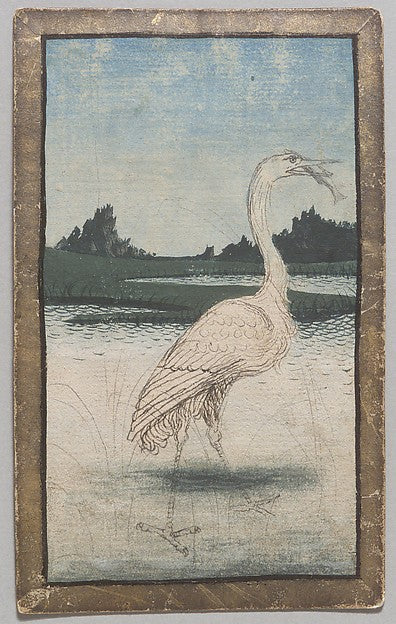 Workshop of Konrad Witz:1 of Herons from The Courtly Hunt Ca-16x12"(A3) Poster