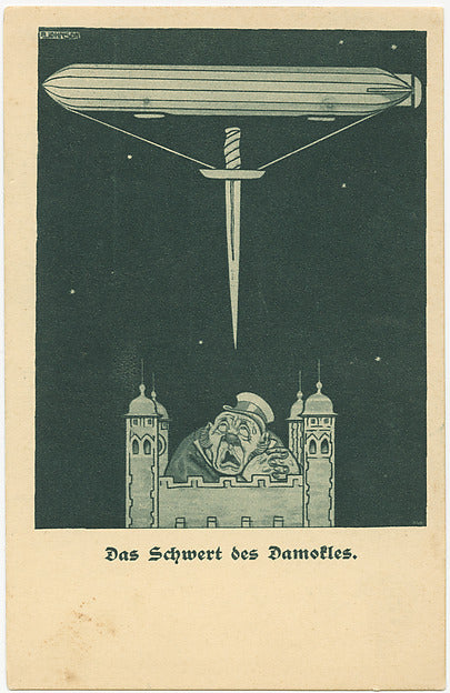 Anonymous, German, 20th century:The Sword of Damokles ca.191-16x12"(A3) Poster