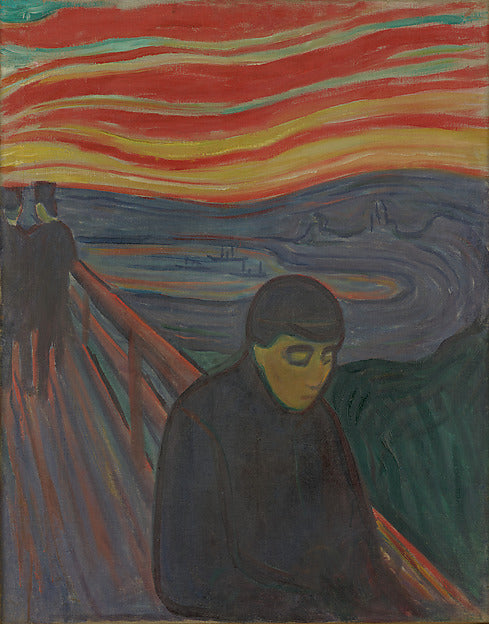Edvard Munch:Despair 1894-16x12"(A3) Poster