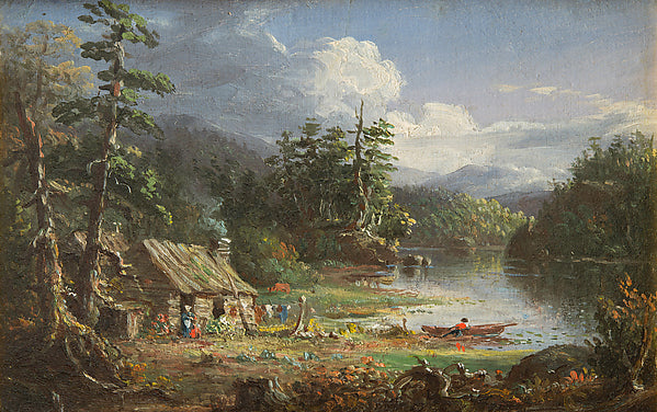 Thomas Cole:Study for Home in the Woods c1847-16x12"(A3) Poster