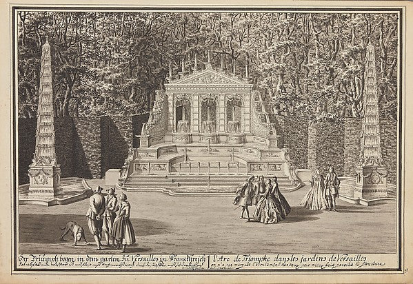 Franz Anton Danreiter:New Maps of the Town Palace and Garden-16x12"(A3) Poster