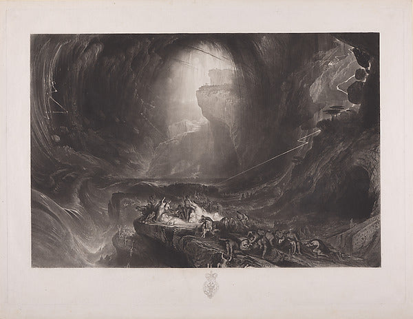 John Martin:The Deluge c1828-16x12"(A3) Poster