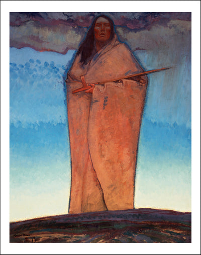 Iesaka Waken by  by Maynard Dixon, Classic American Western Art, 16x12" (A3) Poster Print