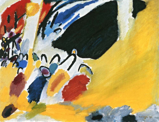 Impression III (Concert) - Wassily Kandinsky -1911 by Wassily Kandinsky, 12x8"(A4) Poster Print