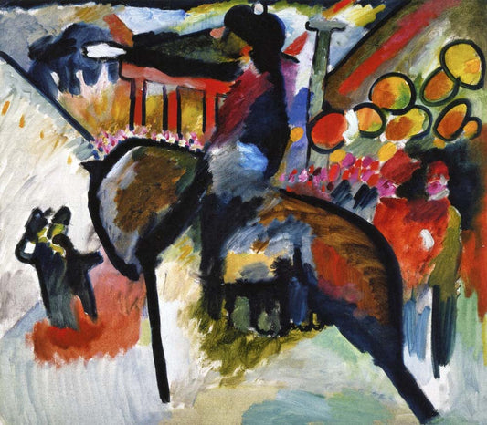 Impression IV (Gendarme) - Wassily Kandinsky -1911 by Wassily Kandinsky, 12x8"(A4) Poster Print