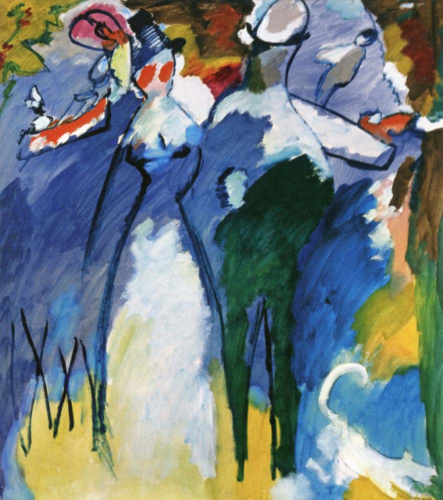 Impression VI (Sunday)- 1911 by Wassily Kandinsky, 12x8"(A4) Poster Print