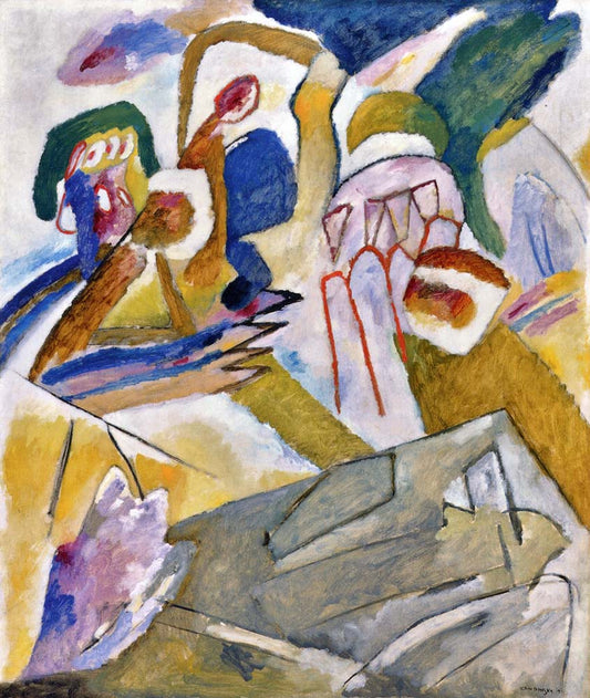 Improvisation 18 (with Tombstones) - Wassily Kandinsky -1911 by Wassily Kandinsky, 16x12"(A3) Poster Print