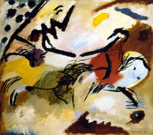 Improvisation No. 20 - Wassily Kandinsky -1911 by Wassily Kandinsky, 12x8"(A4) Poster Print