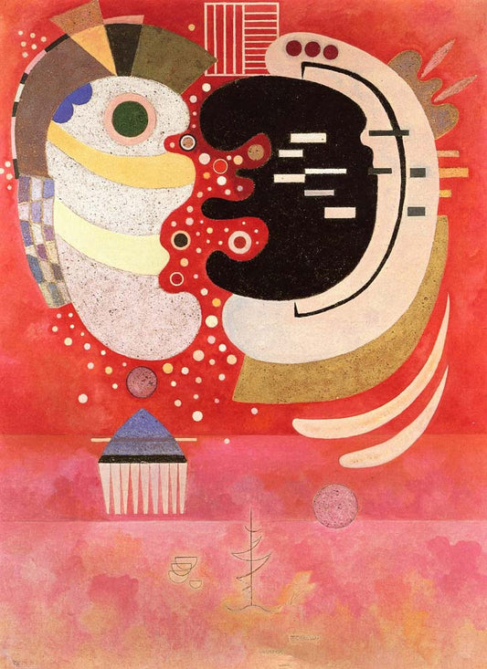 In Between - Wassily Kandinsky -1934 by Wassily Kandinsky, 12x8"(A4) Poster Print