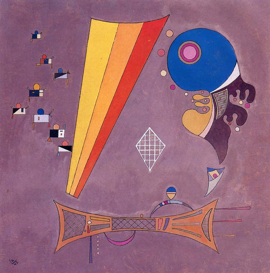 In the Middle - Wassily Kandinsky -1942 by Wassily Kandinsky, 16x12"(A3) Poster Print