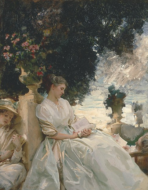 John Singer Sargent:In a Garden Corfu 1909-16x12"(A3) Poster