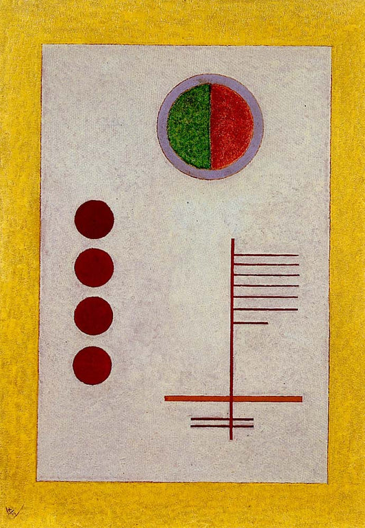 Inflexible - Wassily Kandinsky -1929 by Wassily Kandinsky, 12x8"(A4) Poster Print