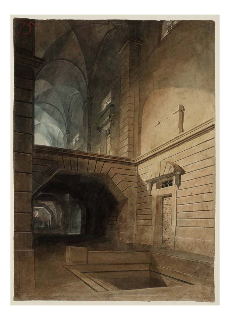 Interior of a Prison, 1810 by John Mallord William Turner RA, 12x8"(A4) Poster