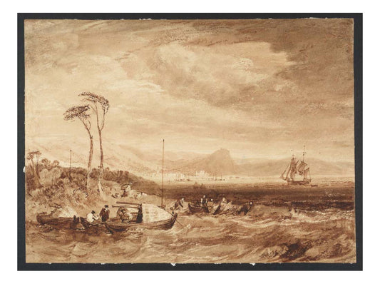 Inveraray Castle and Town, Scotland, 1808 by John Mallord William Turner RA, 12x8"(A4) Poster