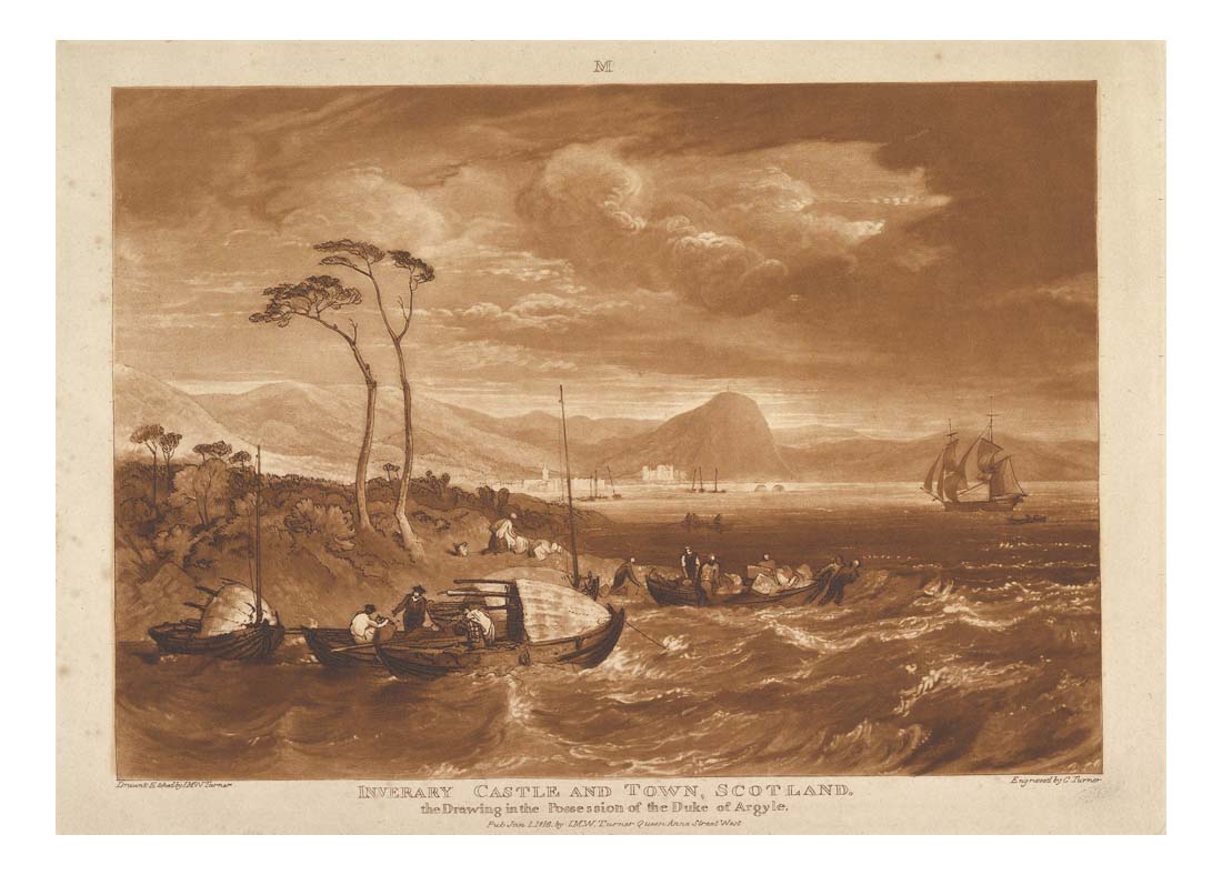 Inverary Castle and Town, Scotland, 1816 by John Mallord William Turner RA