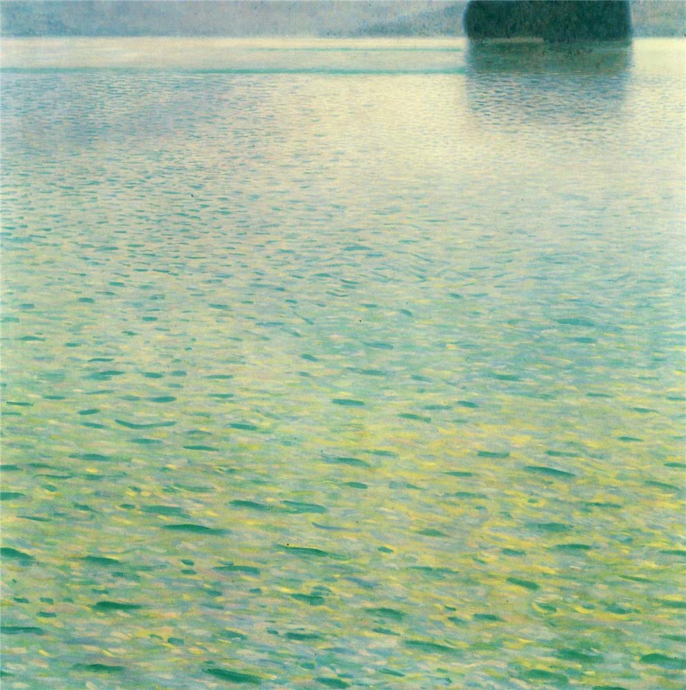 Island in the Attersee - Gustav Klimt - Date unknown, 16x12" (A3) Poster Print