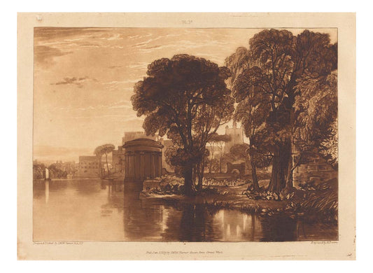 Isleworth, 1819 by John Mallord William Turner RA, 12x8"(A4) Poster