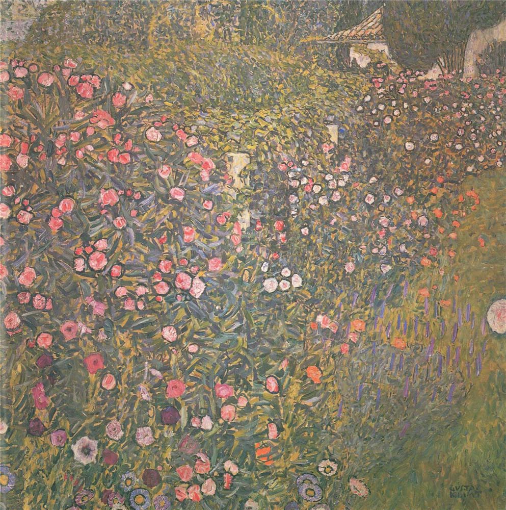 Italian garden landscape - Gustav Klimt - Date unknown, A4 Poster Print