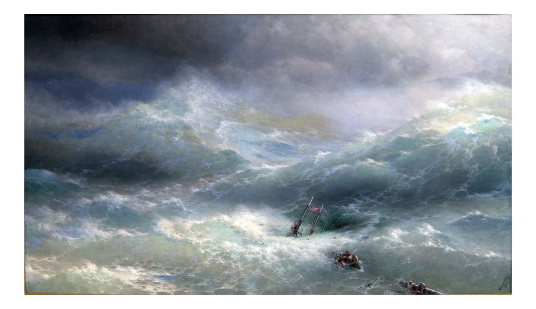 Ivan Aivazovsky - Wave [1889]  , Poster Print Wall Art
