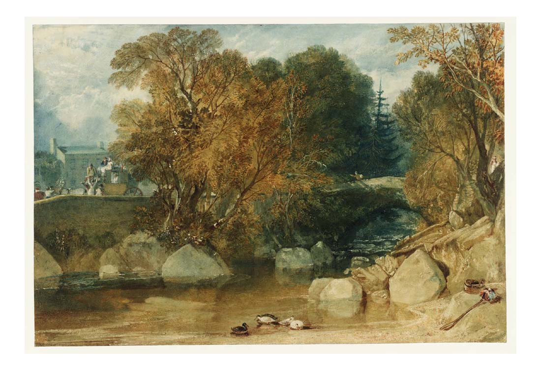 Ivy Bridge, Devonshire, 1813 by John Mallord William Turner RA, 12x8"(A4) Poster