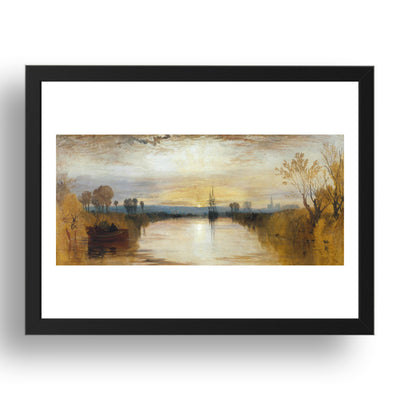 J. M. W. Turner - Chichester Canal [1828], vintage artwork in A3 (17x13") Black Frame