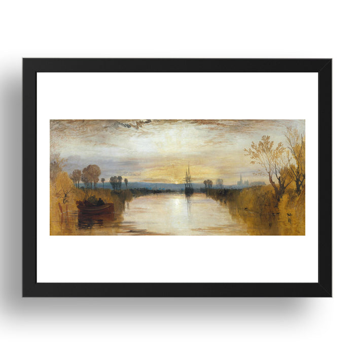 J. M. W. Turner - Chichester Canal [1828], vintage artwork in A3 (17x13