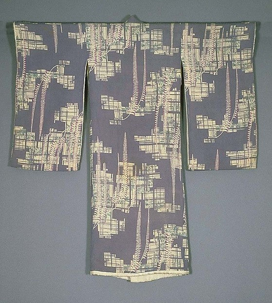 :?????????????,Child’s Kimono with Wisteria and Trellis earl-16x12"(A3) Poster