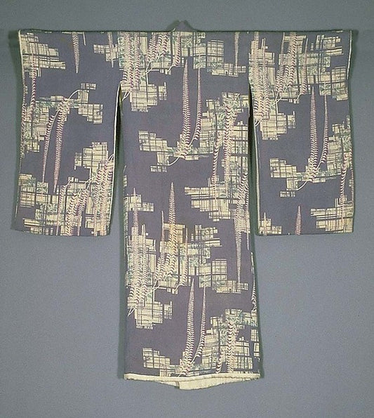 :?????????????,Child’s Kimono with Wisteria and Trellis earl-16x12"(A3) Poster