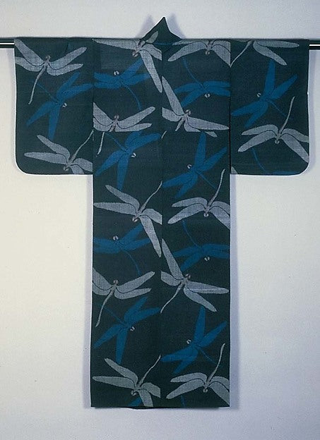 :???????????,Unlined Summer Kimono with Dragonflies second q-16x12"(A3) Poster