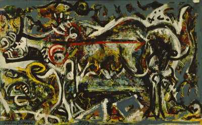 Jackson Pollock - The She-Wolf, vintage art, modern poster print