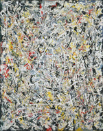 Jackson Pollock - White Light, vintage art, modern poster print