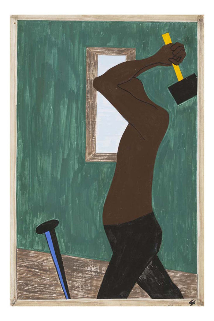 Jacob Lawrence - The Negro was the largest source of labor to be found after all others had been exhausted, 16x12