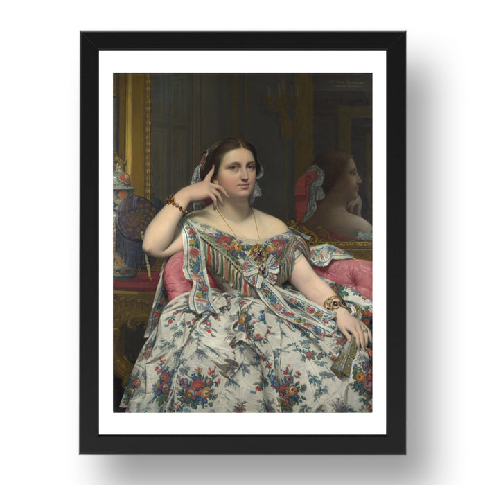 Jean Auguste Dominique Ingres: Madame Moitessier, Poster in 17x13