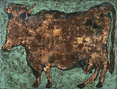 Jean Dubuffet - The Cow with the Subtile Nose, vintage art, A3 (16x12")  Poster Print 