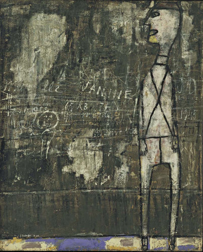 Jean Dubuffet - Wall with Inscriptions, vintage art, A3 (16x12")  Poster Print 
