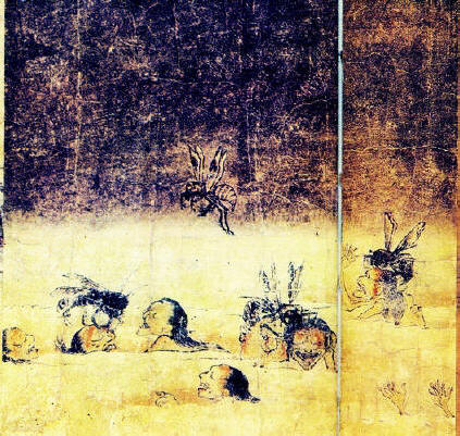 Jigoku-zoshi, historic, vintage ukiyo-e Japan artwork,12x8"(A4) Poster Print