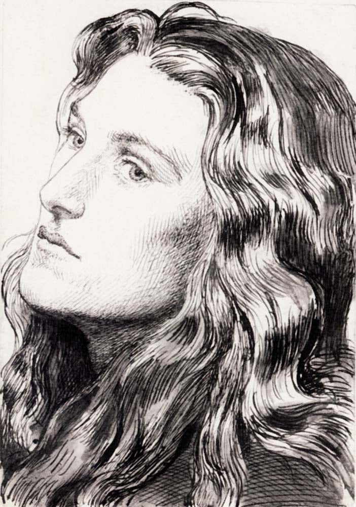 Joan of Arc, 1855-1890 by Dante Gabriel Rossetti, English Pre-Raphaelite Painter,12x8"(A4) Poster Print