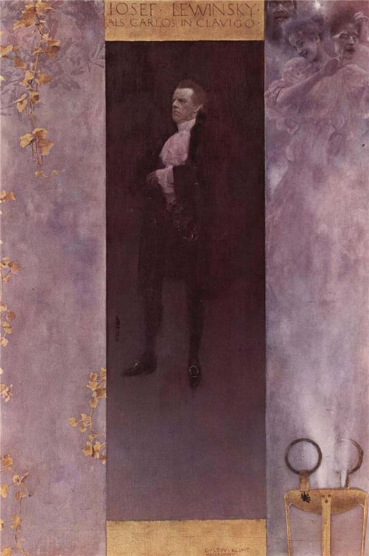 Josef Lewinsky - Gustav Klimt - 1895, A4 Poster Print