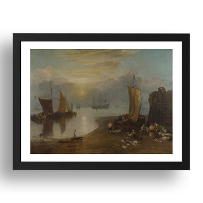 Joseph Mallord William Turner: Sun Rising through Vapour, Poster in 17x13"(A3) Frame