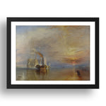 Joseph Mallord William Turner: The Fighting Temeraire, Poster in 17x13"(A3) Frame