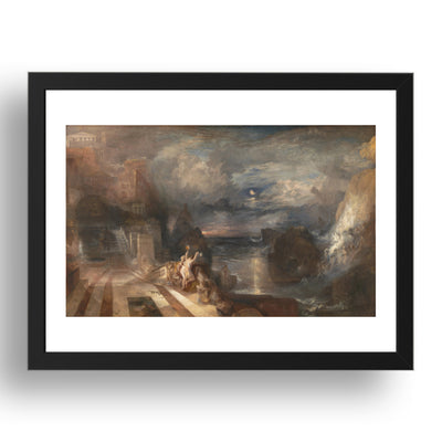 Joseph Mallord William Turner: The Parting of Hero and Leander, Poster in 17x13"(A3) Frame