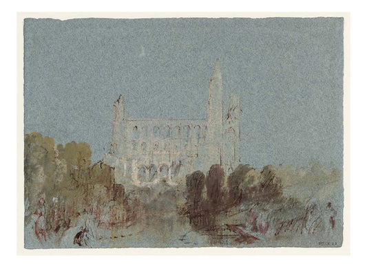 Jumieges, The Abbey by Moonlight, 1832 by John Mallord William Turner RA, 12x8"(A4) Poster