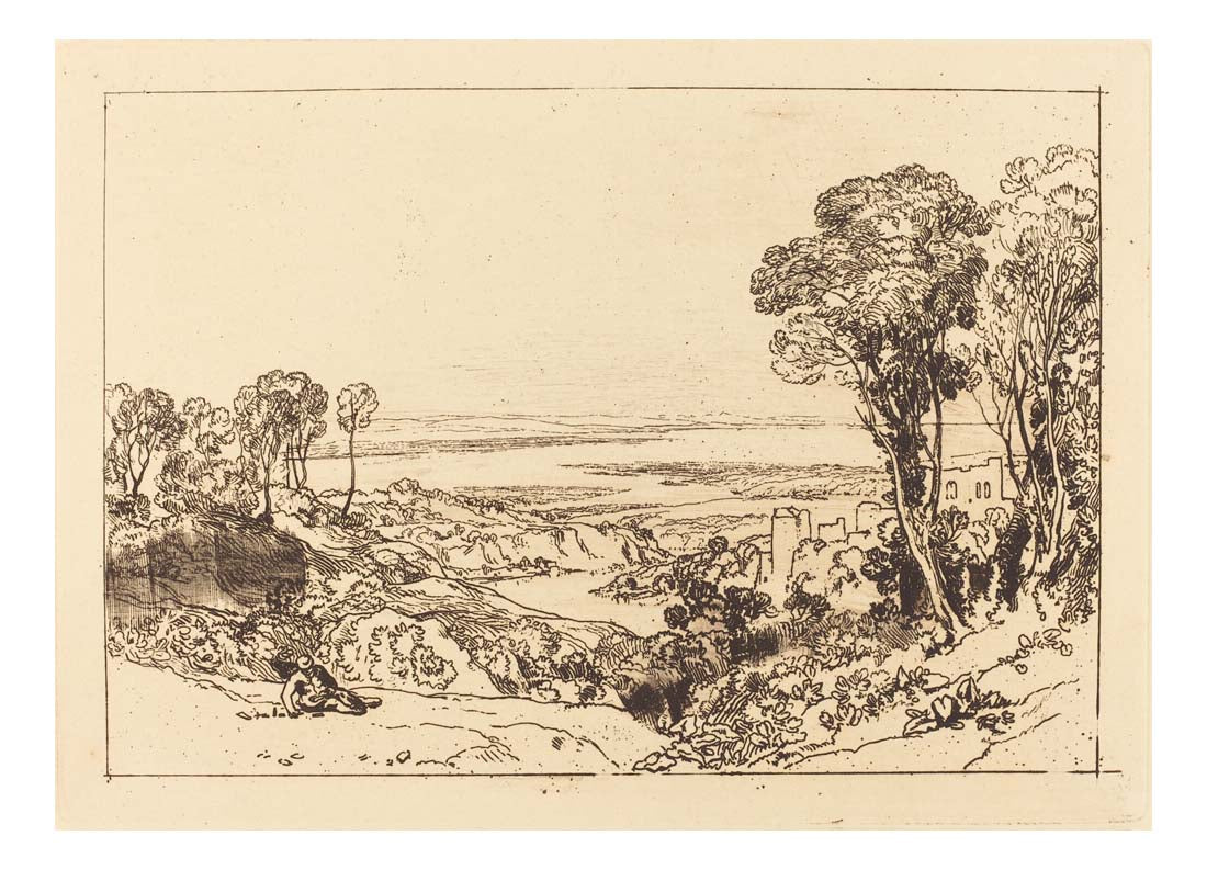 Junction of Severn and Wye, 1811_1 by John Mallord William Turner RA, 12x8"(A4) Poster