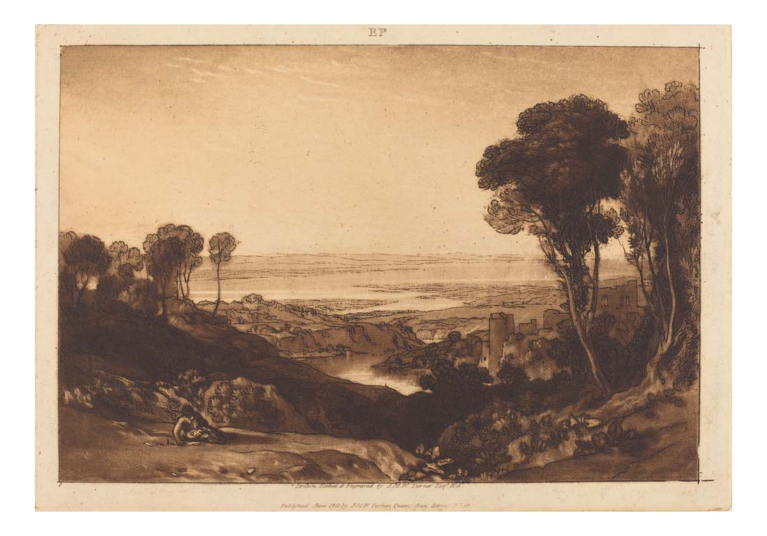 Junction of Severn and Wye, 1811 by John Mallord William Turner RA, 12x8"(A4) Poster