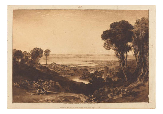 Junction of Severn and Wye, 1811 by John Mallord William Turner RA, 12x8"(A4) Poster
