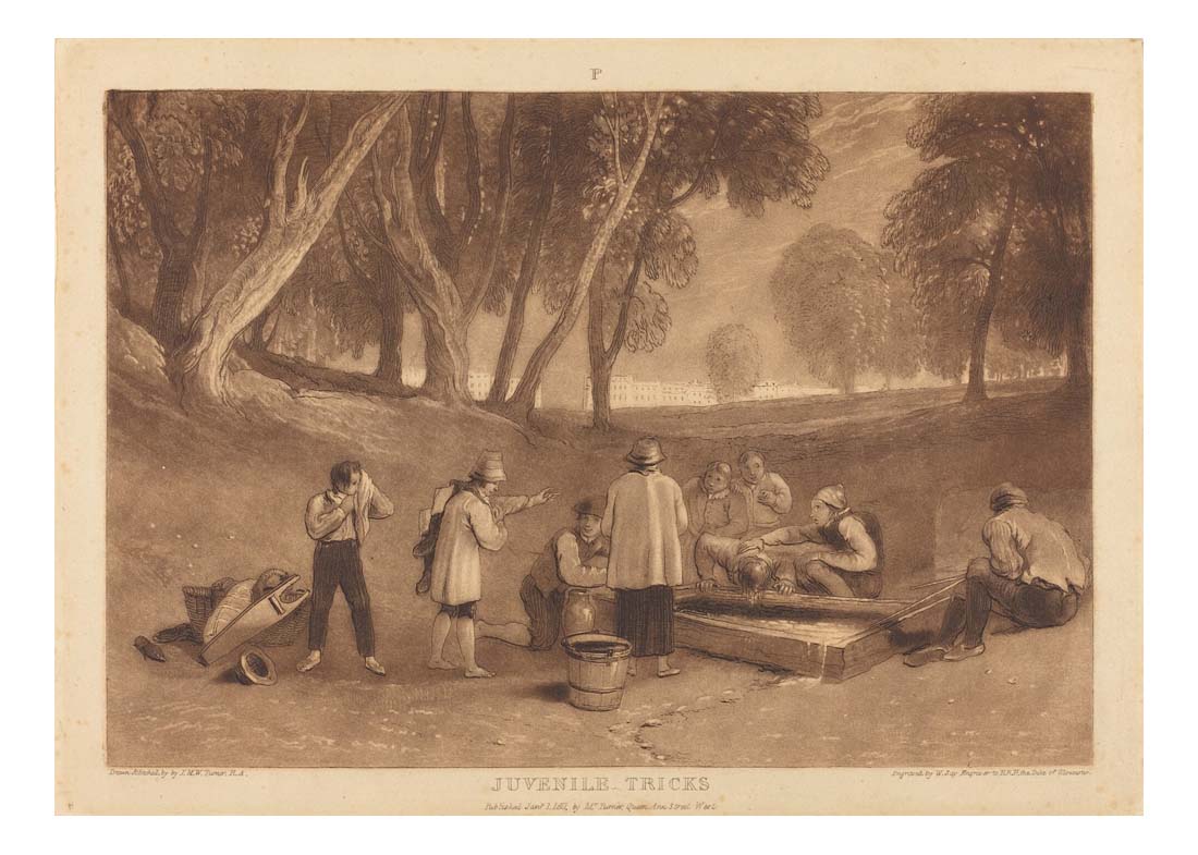 Juvenile Tricks, 1811 by John Mallord William Turner RA, 12x8"(A4) Poster