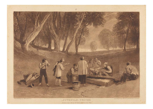Juvenile Tricks, 1811 by John Mallord William Turner RA, 12x8"(A4) Poster