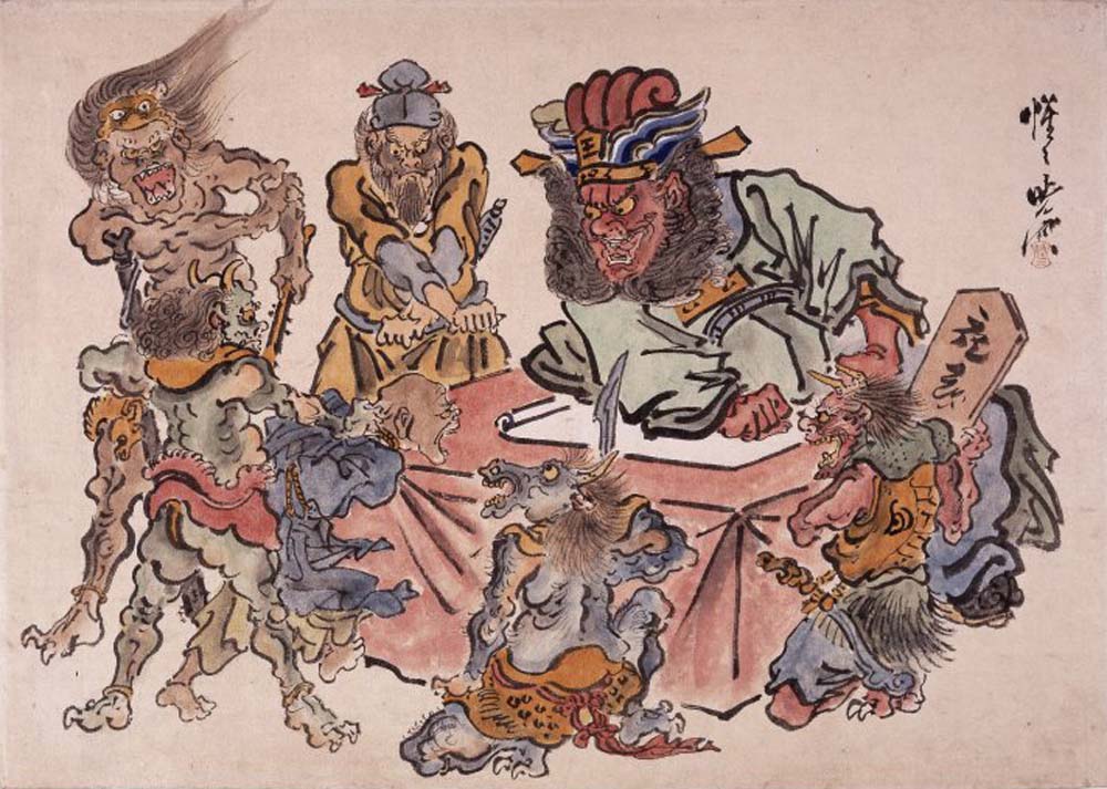 Kawanabe1, historic, vintage ukiyo-e Japan artwork,12x8"(A4) Poster Print
